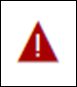 Patient Alert Icon, a red triangle with a white background  